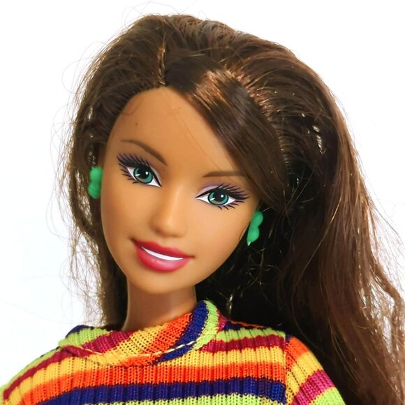 Barbie Beach Teresa Surf’s Up Fashion Doll 2008 L9546 Flat Feet Restyled OOAK - Picture 3 of 8